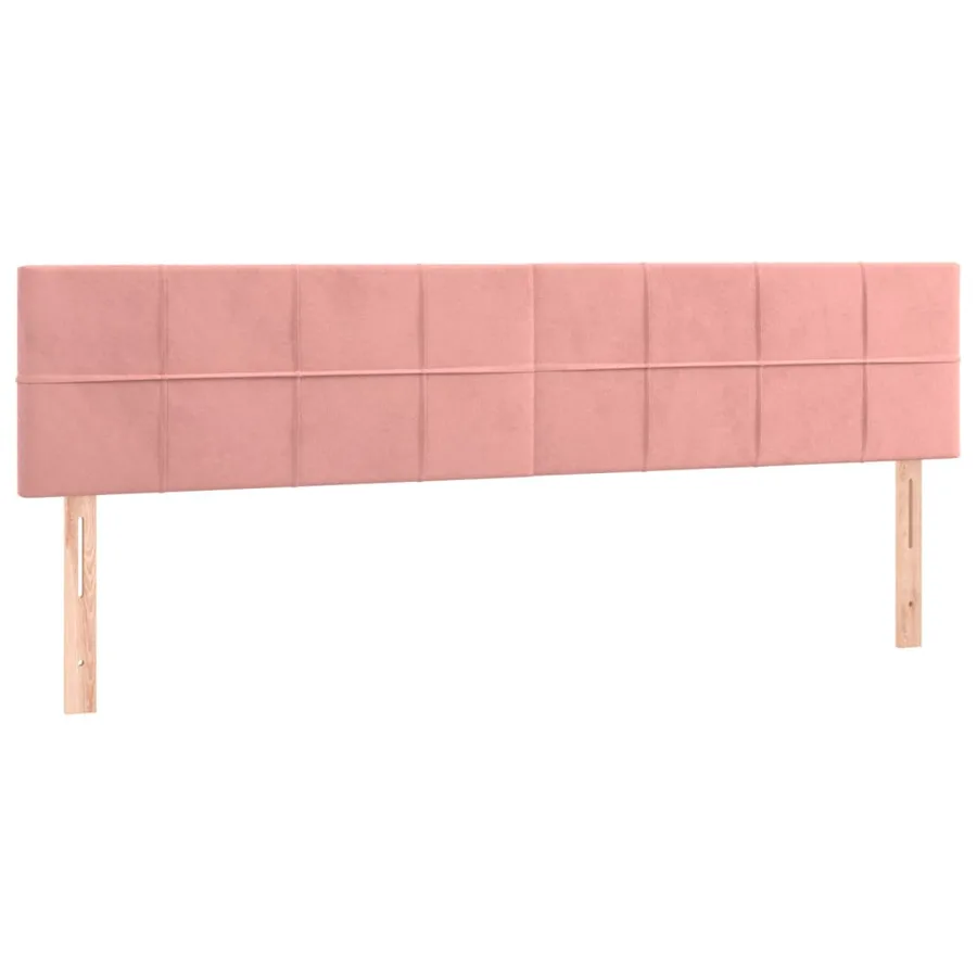 Sommier à lattes de lit avec matelas et LED Rose 160x200 cm - 7