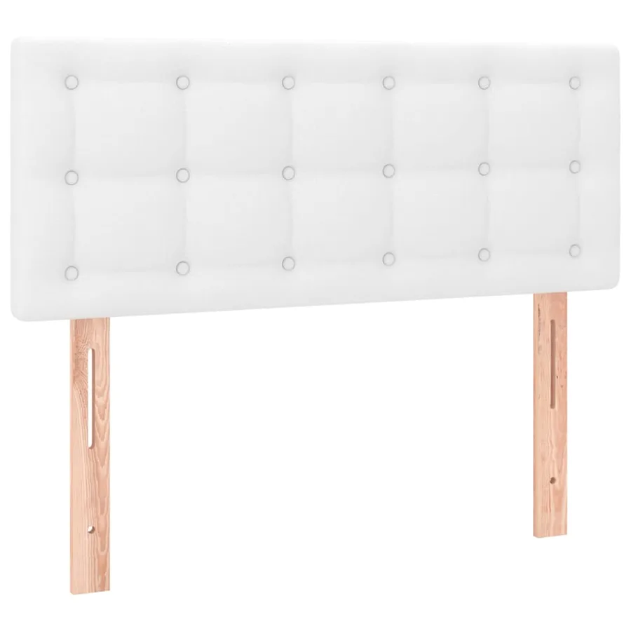 Sommier à lattes de lit avec matelas et LED Blanc 100x200 cm - 7