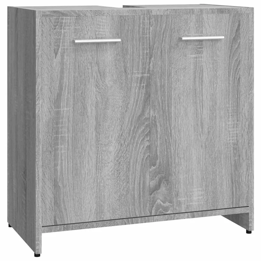 Armoire de bain Sonoma gris 60x33x60 cm Bois d'ingénierie - 2