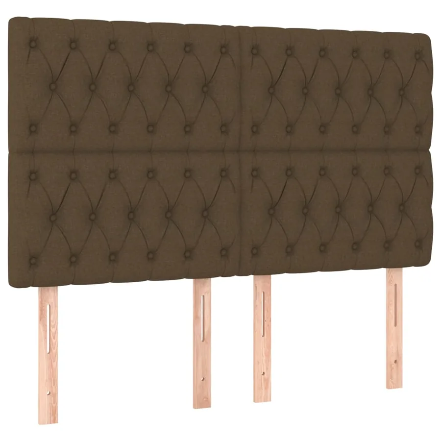 Sommier à lattes de lit avec matelas Marron foncé 140x190 cm - 6