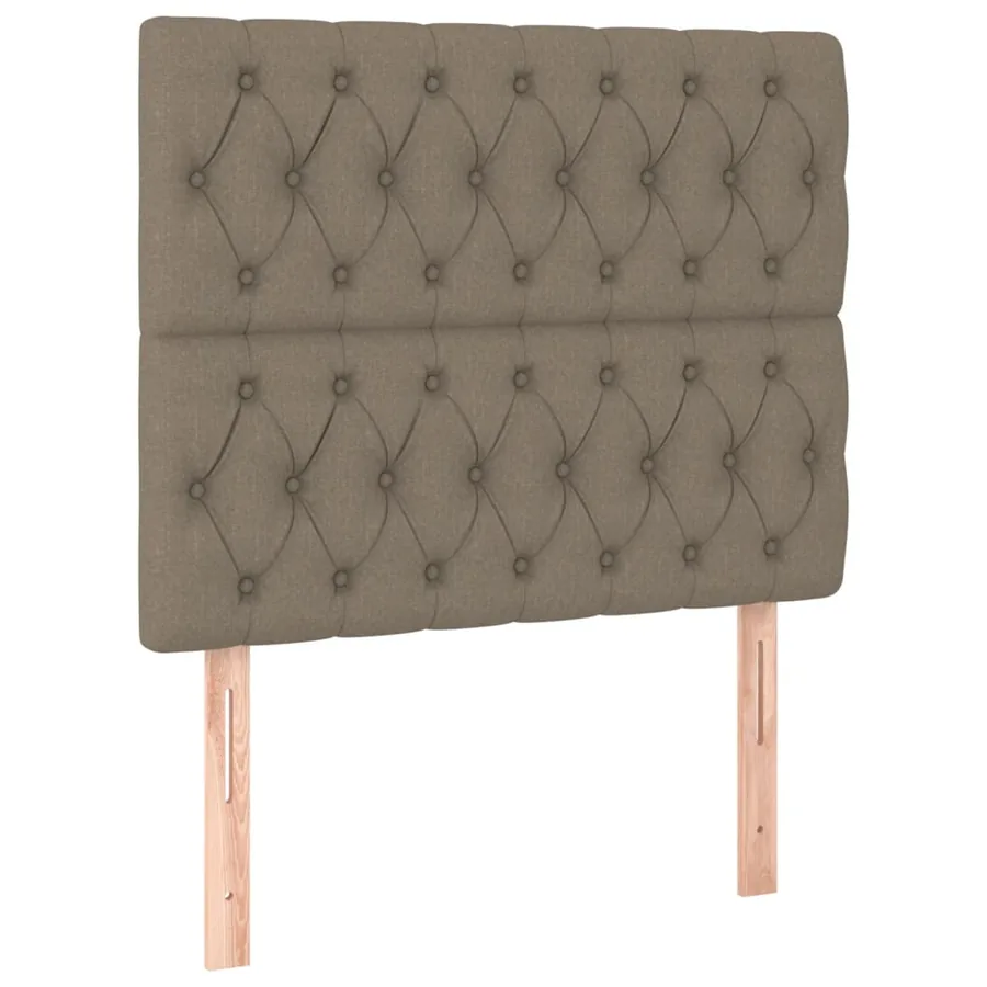 Sommier à lattes de lit avec matelas Taupe 90x190 cm Tissu - 6