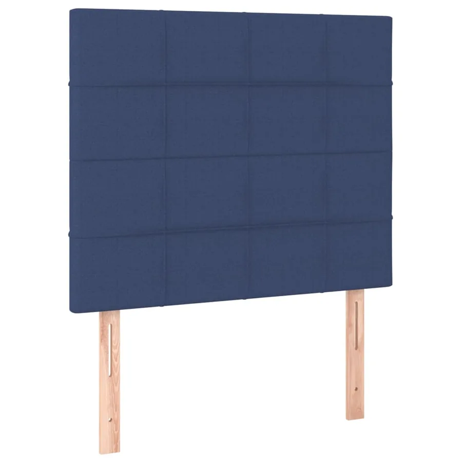 Sommier à lattes de lit avec matelas Bleu 80x200 cm Tissu - 6