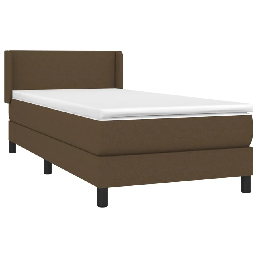 Sommier à lattes de lit avec matelas Marron foncé 80x200 cm - 3