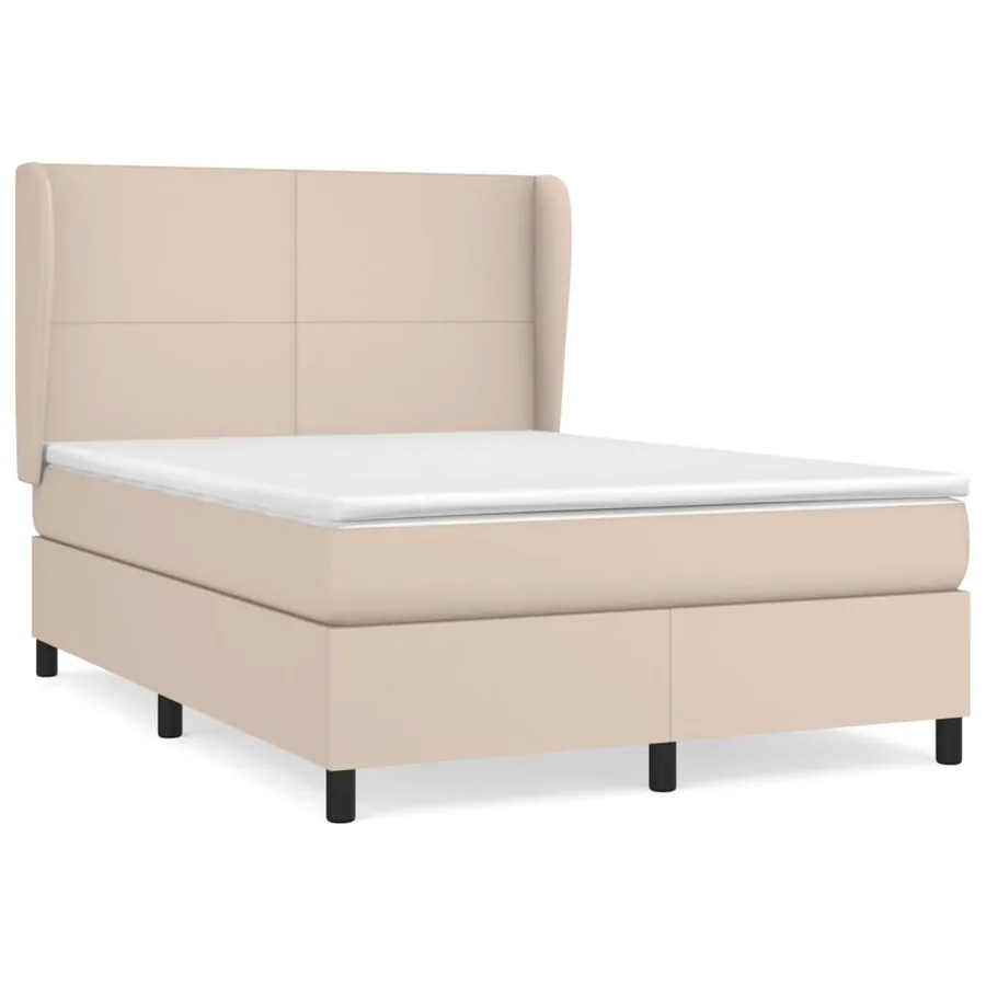 Sommier à lattes de lit avec matelas Cappuccino 140x200 cm - 2