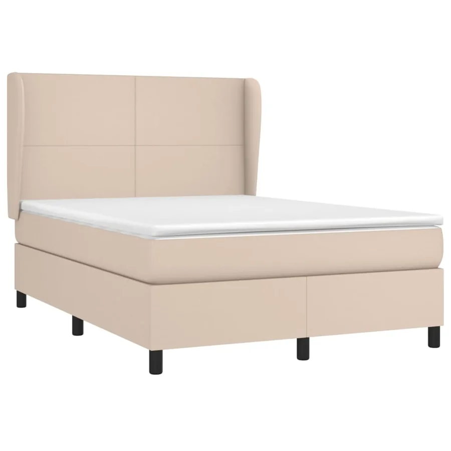Sommier à lattes de lit avec matelas Cappuccino 140x200 cm - 3