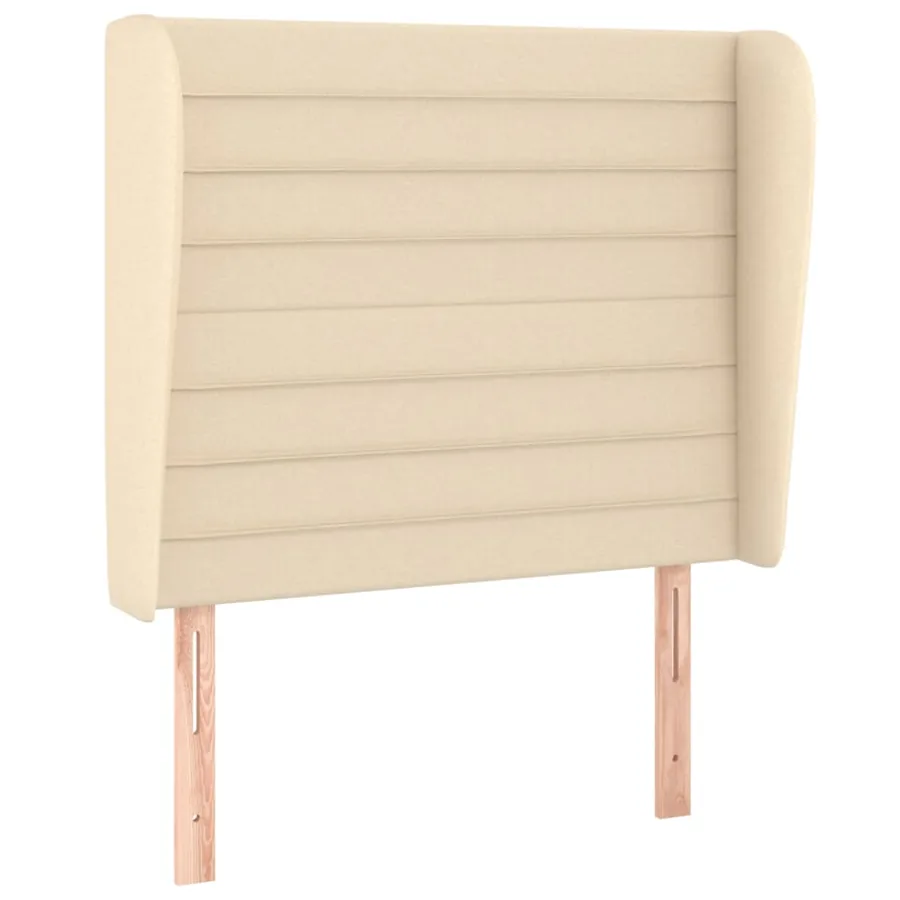 Sommier à lattes de lit avec matelas Crème 80x200 cm Tissu - 6