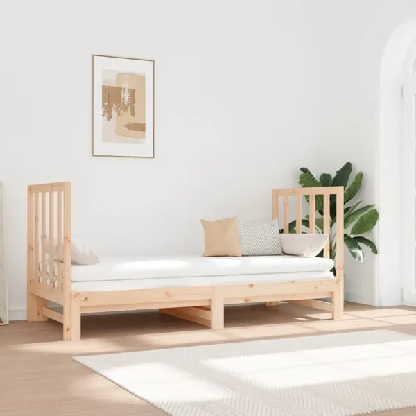 Lit coulissant sans matelas 2x(90x190) cm