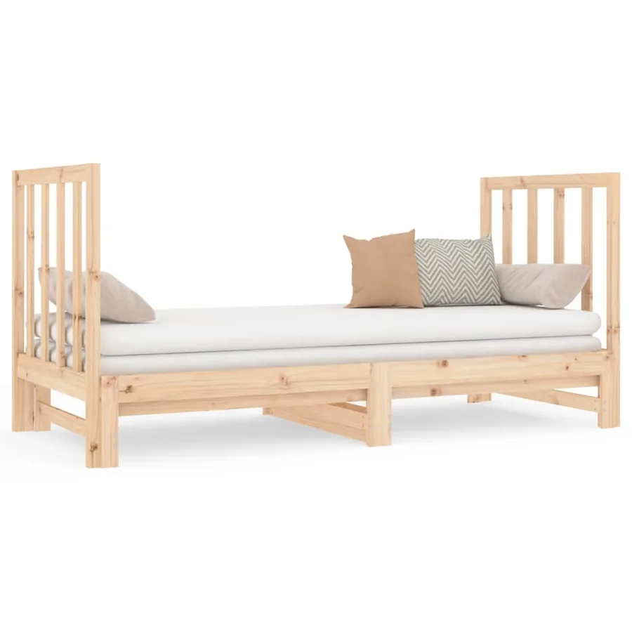 Lit coulissant sans matelas 2x(90x190) cm - 2