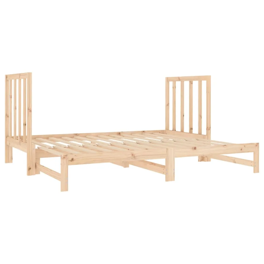 Lit coulissant sans matelas 2x(90x190) cm - 5