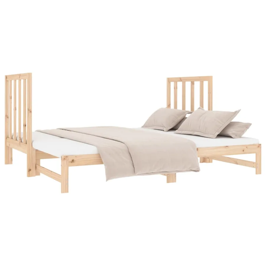 Lit coulissant sans matelas 2x(90x190) cm - 7