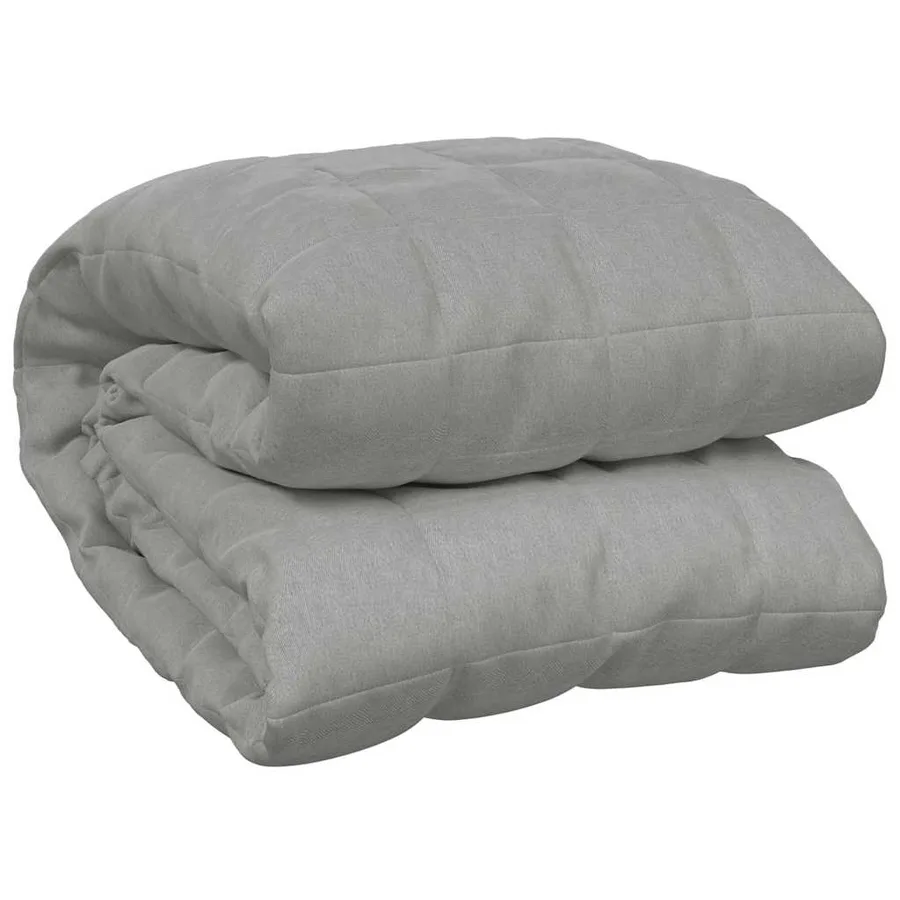 Couverture lestée Gris 155x220 cm 11 kg Tissu - 2