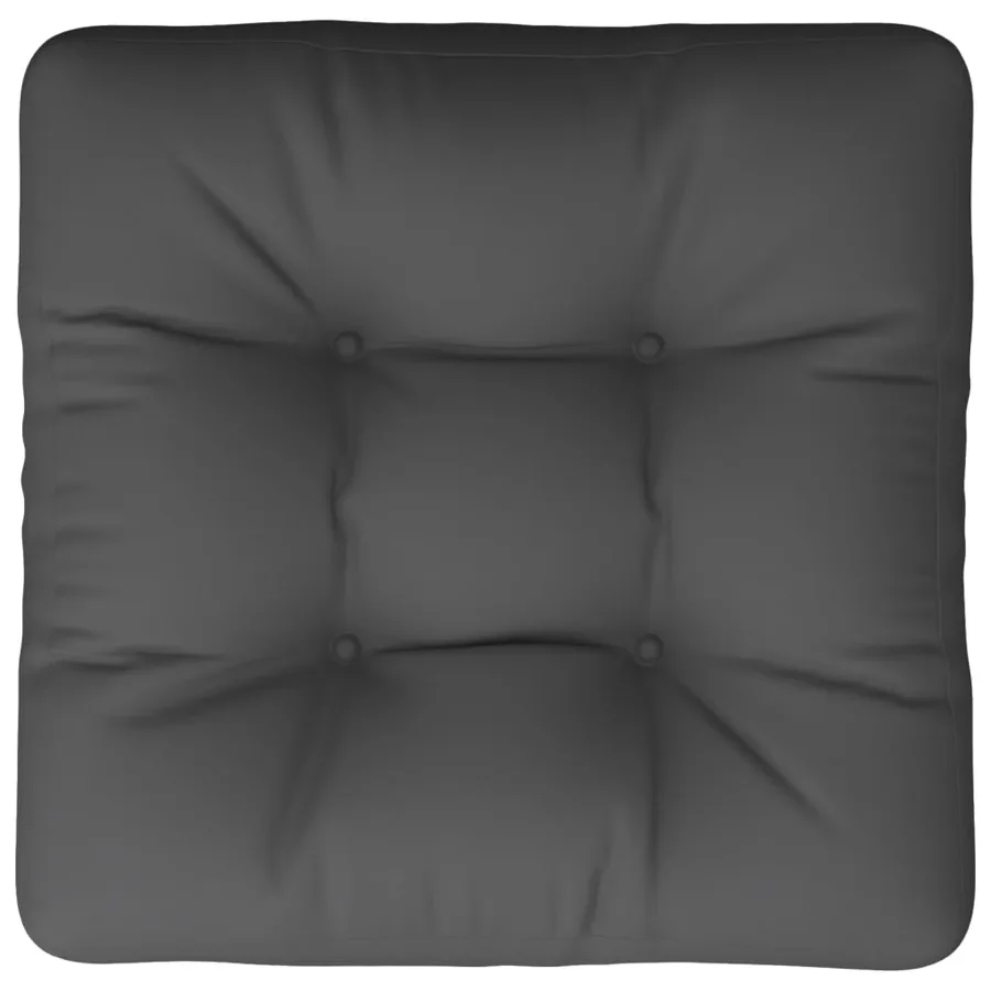 Coussin de palette anthracite 60x61,5x10 cm tissu - 6