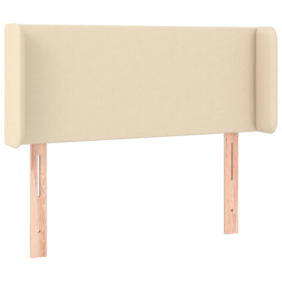 Tête de lit à LED Crème 103x16x78/88 cm Tissu - 3