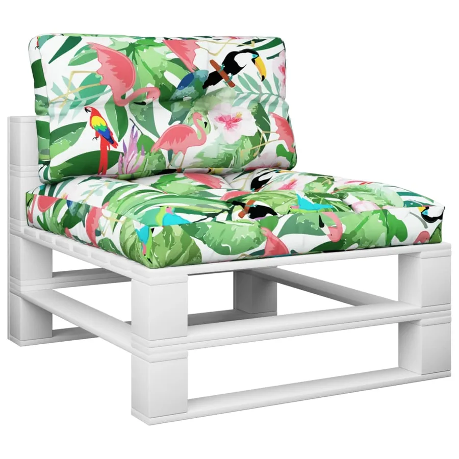 Coussins de palette lot de 2 multicolore tissu - 3