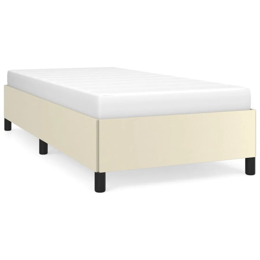 Cadre de lit sans matelas crème 90x200 cm similicuir - 2