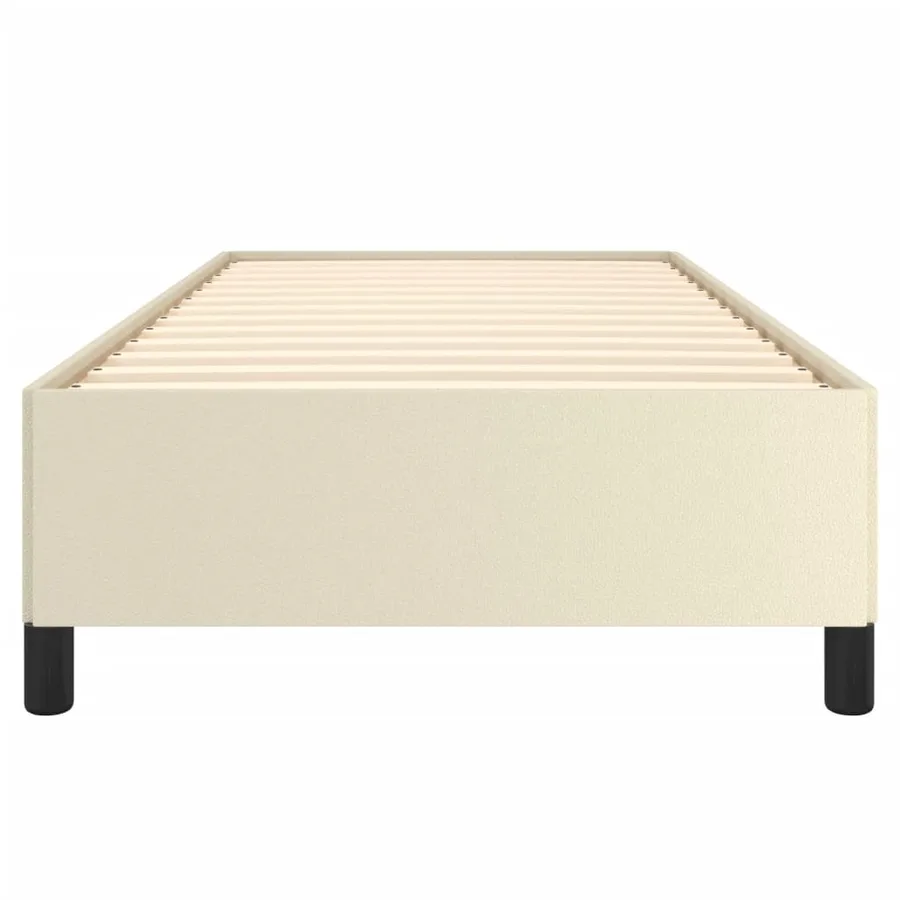 Cadre de lit sans matelas crème 90x200 cm similicuir - 4