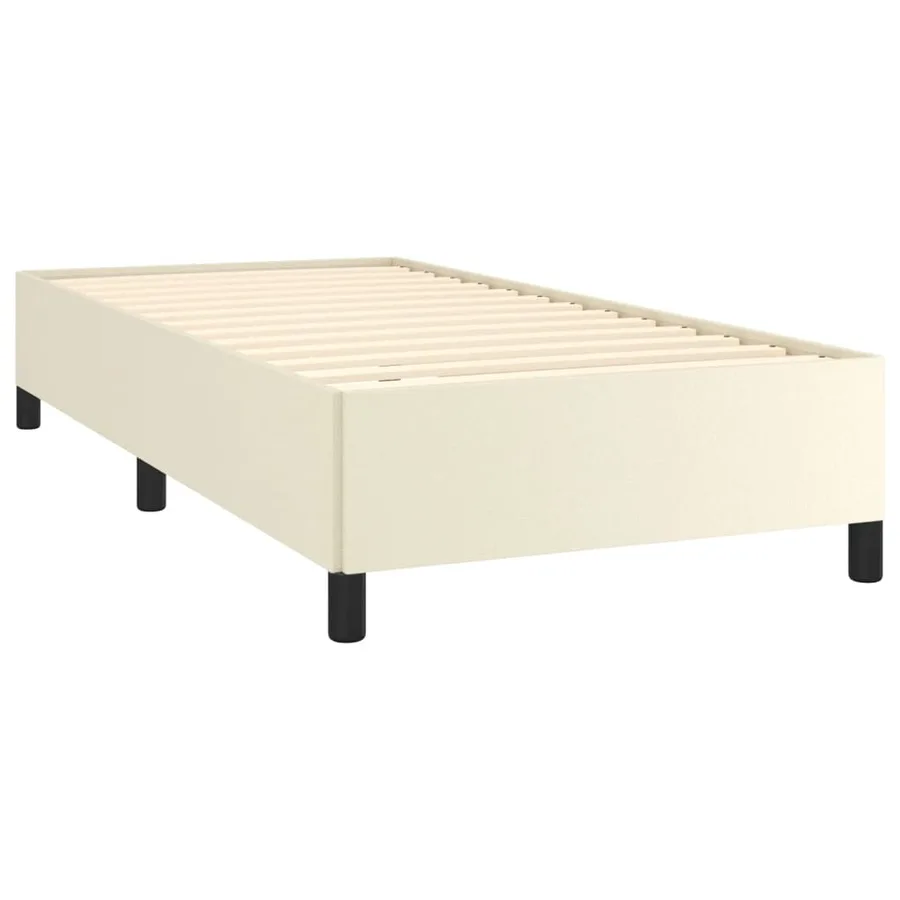Cadre de lit sans matelas crème 90x200 cm similicuir - 5