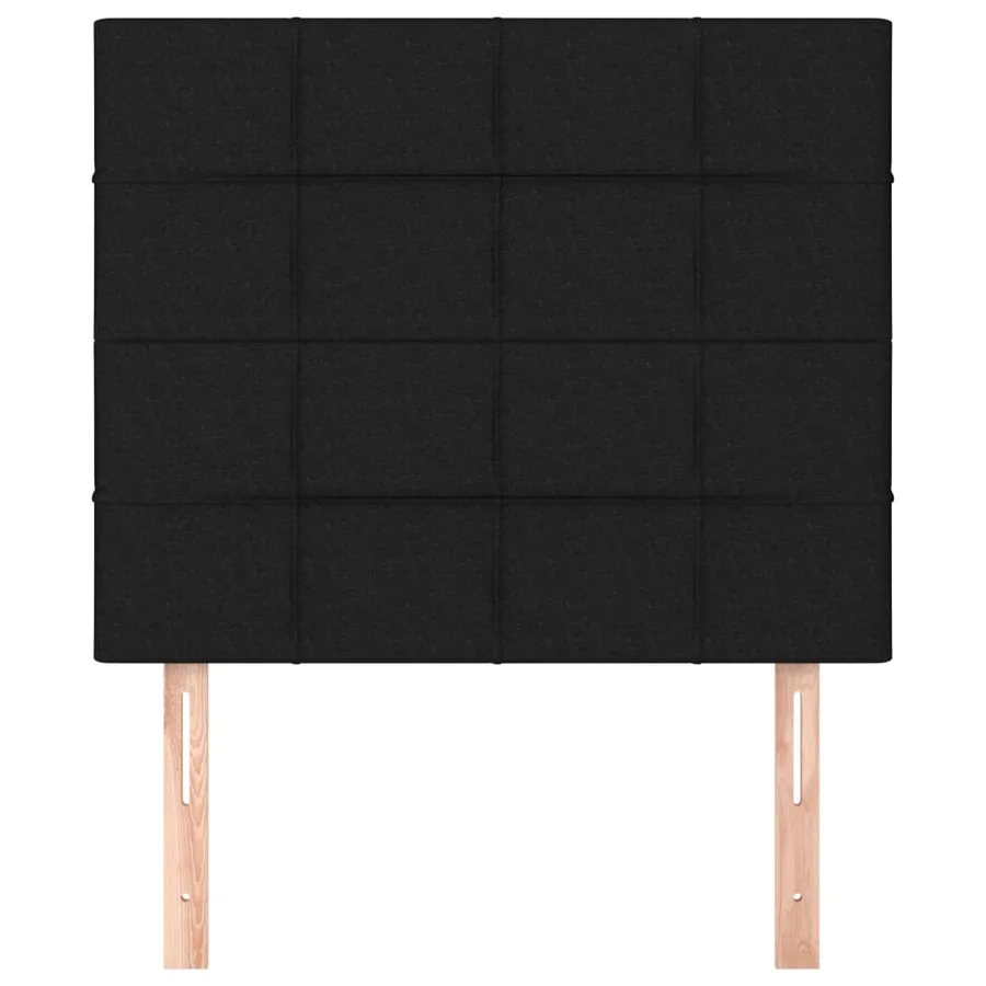 Tête de lit Noir 80x5x118/128 cm Tissu - 3