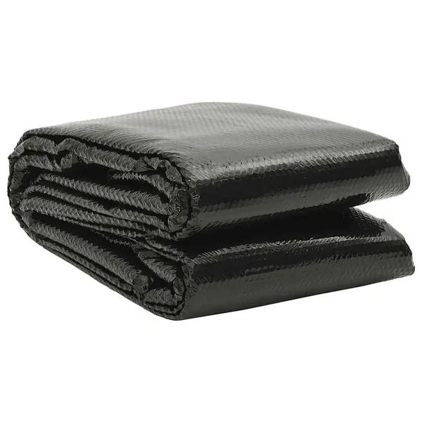 Couverture de piscine rectangulaire 800x500 cm PE Noir