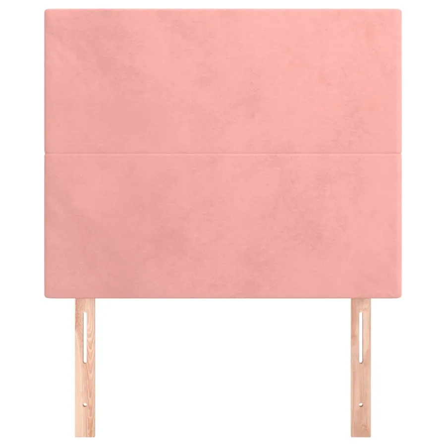 Tête de lit Rose 80x5x118/128 cm Velours - 3