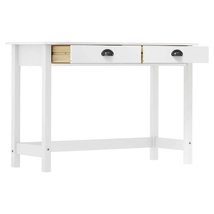 Table console Hill avec 2 tiroirs 110x45x74 cm Bois pin massif - 3