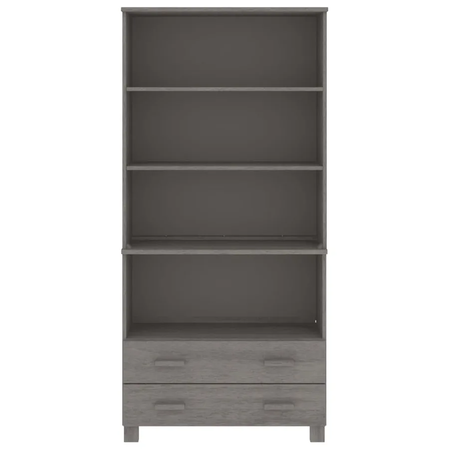Buffet HAMAR Bois massif de pin Gris clair - 3