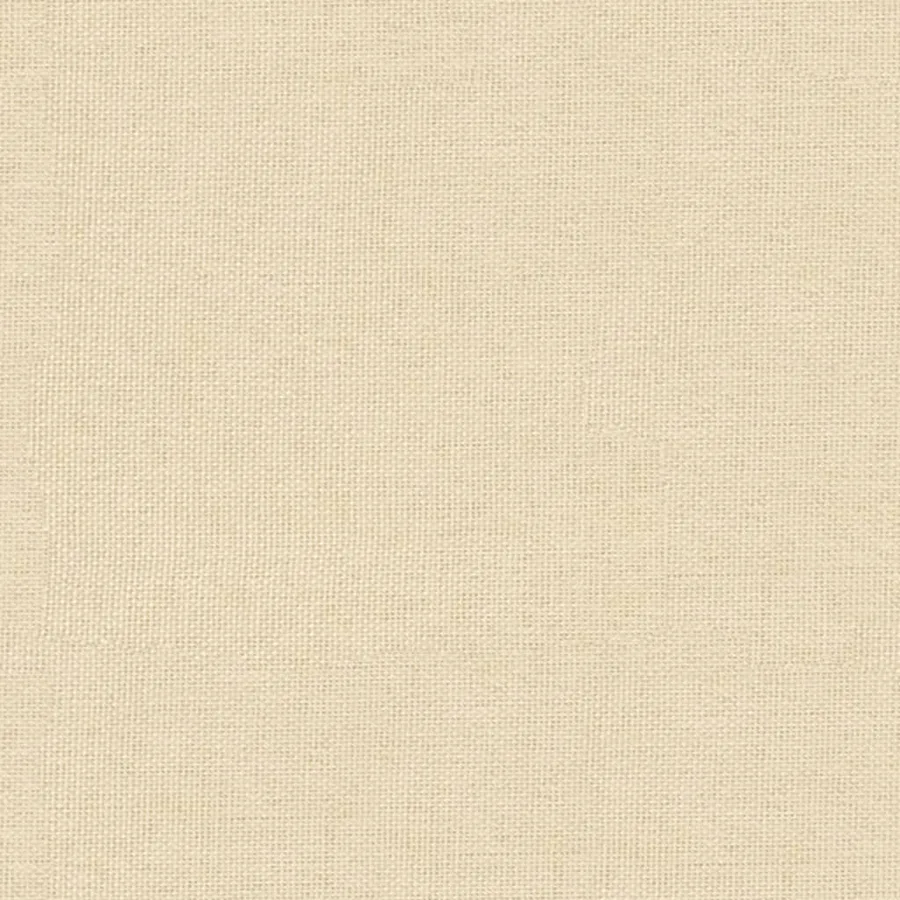 Chaise de relaxation avec tabouret Crème Tissu - 6