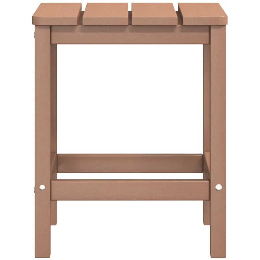 Chaise de jardin Adirondack avec table PEHD Marron - 6