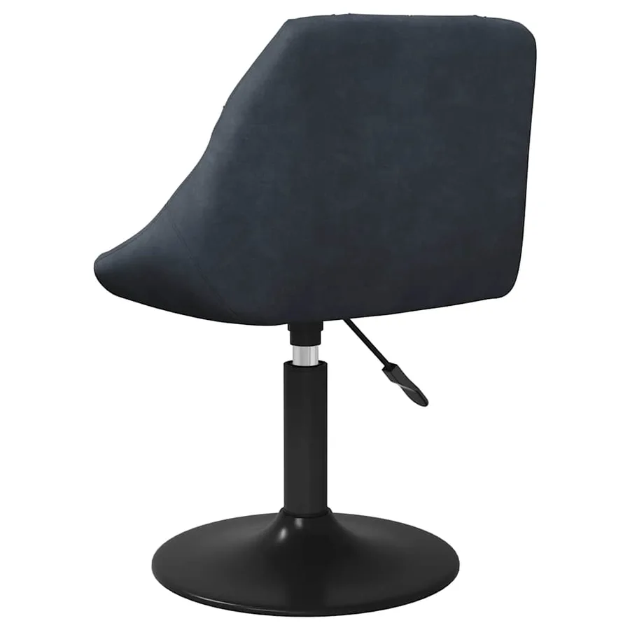 Chaises pivotantes à manger lot de 4 gris foncé velours - 6