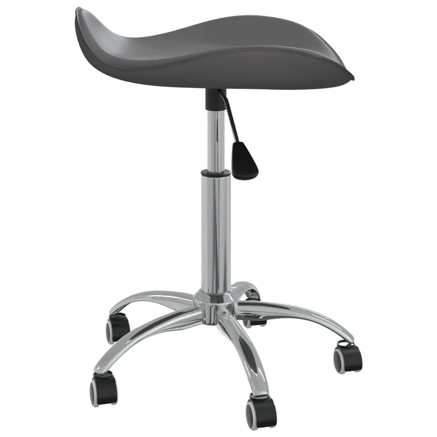 Chaise pivotante de salle à manger Gris Similicuir - 3