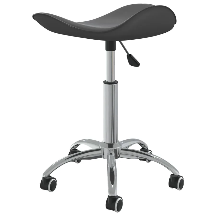 Chaise pivotante de salle à manger Gris Similicuir - 4