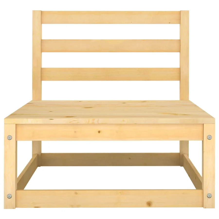Salon de jardin 6 pcs avec coussins Bois de pin massif - 5
