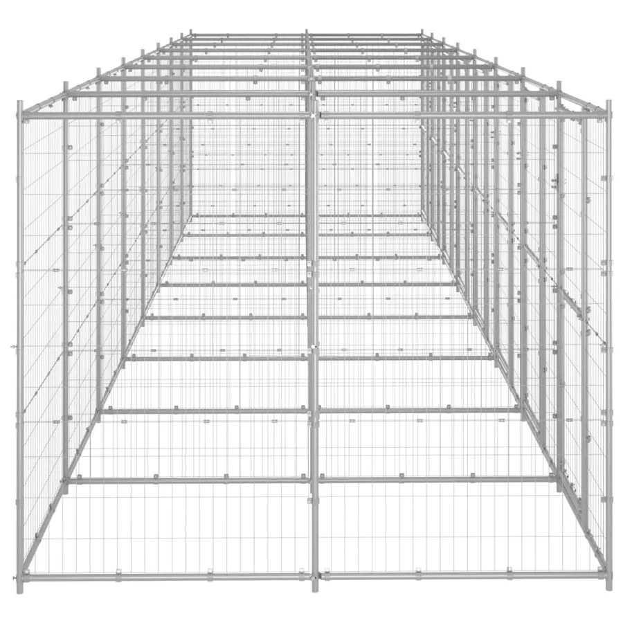Chenil extérieur Acier galvanisé 19,36 m² - 3