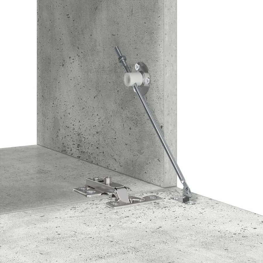 Ensemble de meuble TV 8 pcs Gris béton Bois d'ingénierie - 11