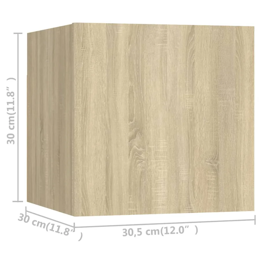 Ensemble de meubles TV 5 pcs Chêne sonoma Bois d'ingénierie - 6