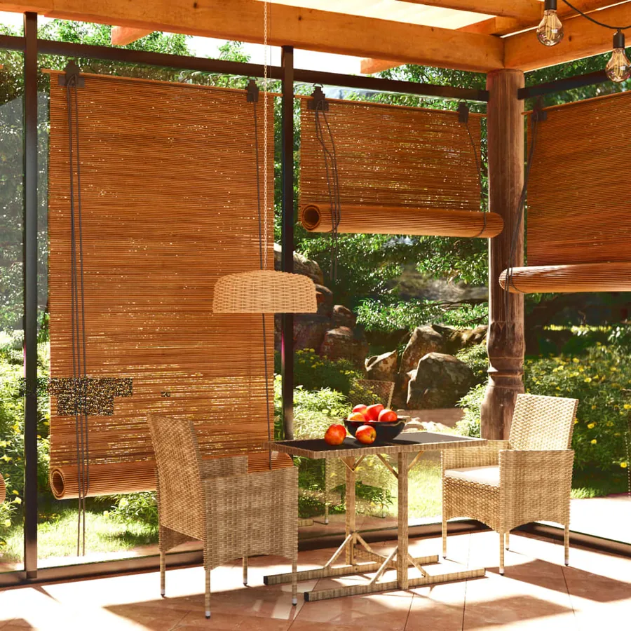 Ensemble à manger de jardin 3 pcs Beige