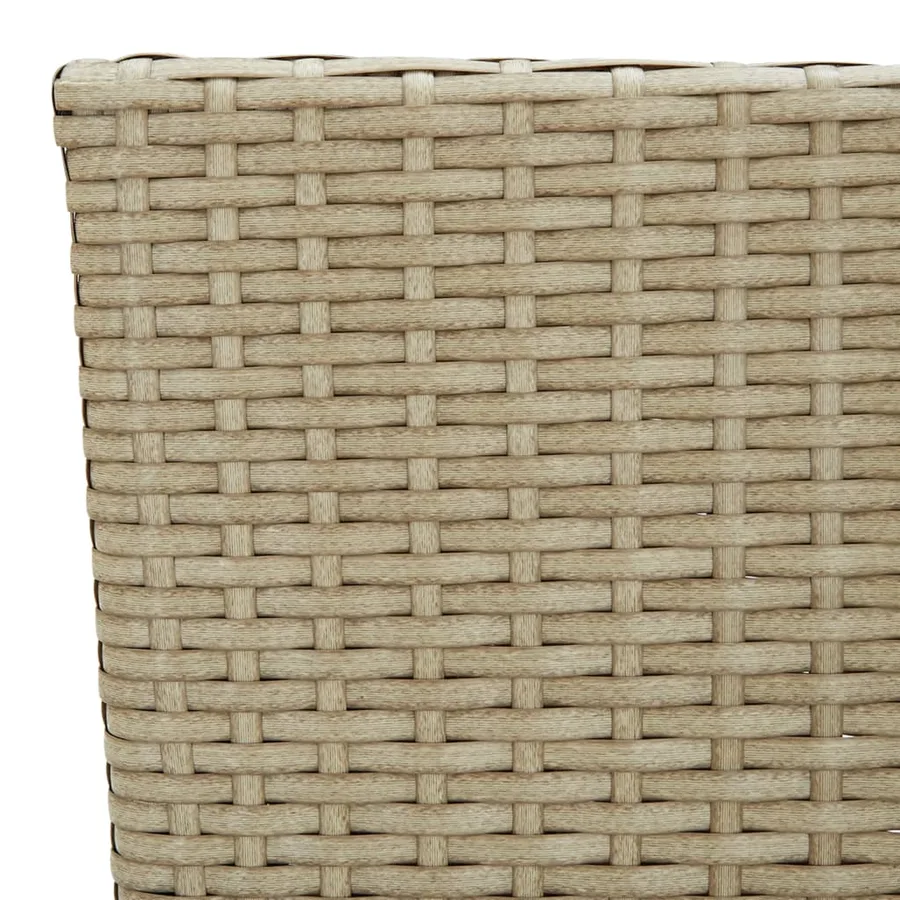 Ensemble à manger de jardin 3 pcs Beige - 11
