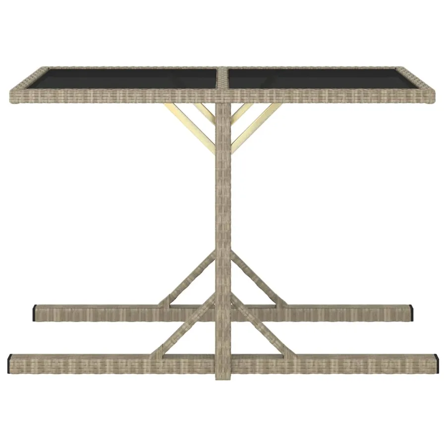 Ensemble à manger de jardin 3 pcs Beige - 13