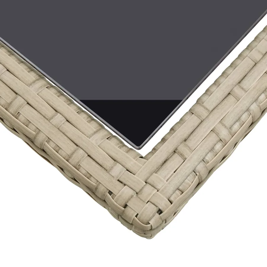 Ensemble à manger de jardin 3 pcs Beige - 16