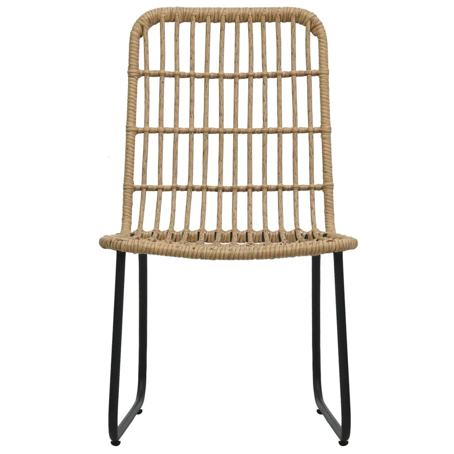 Ensemble à manger d'extérieur 7 pcs résine tressée et verre - 8