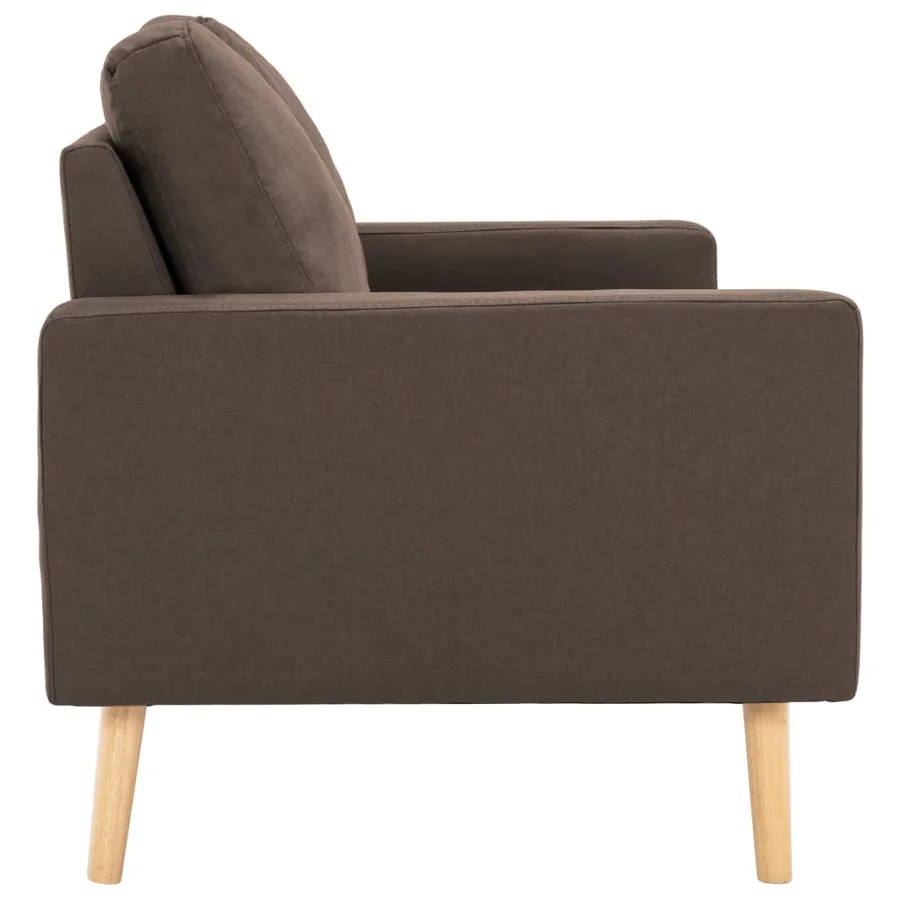 Ensemble de canapés 2 pcs Tissu Marron - 8