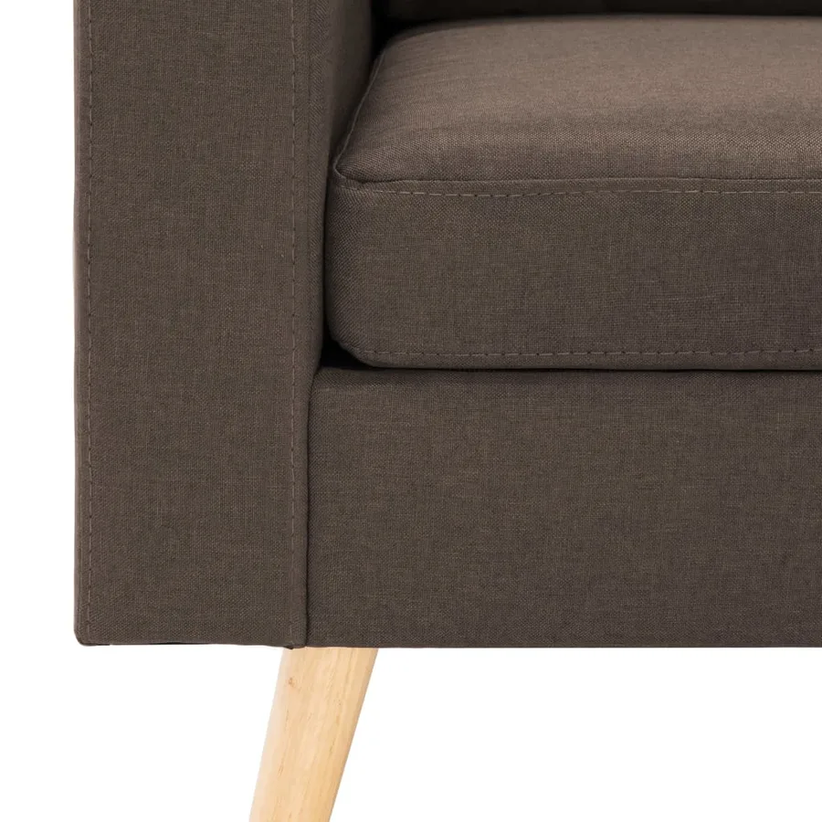 Ensemble de canapés 2 pcs Tissu Marron - 9