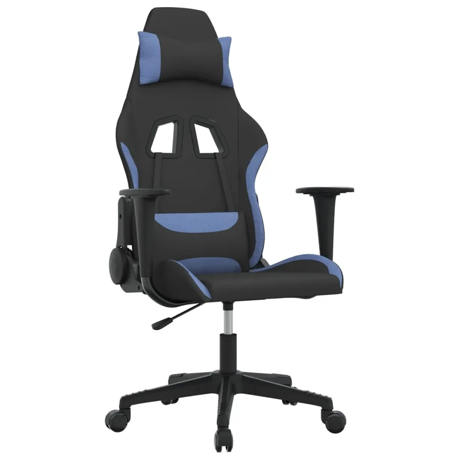 Chaise de jeu Noir et bleu Tissu - 2