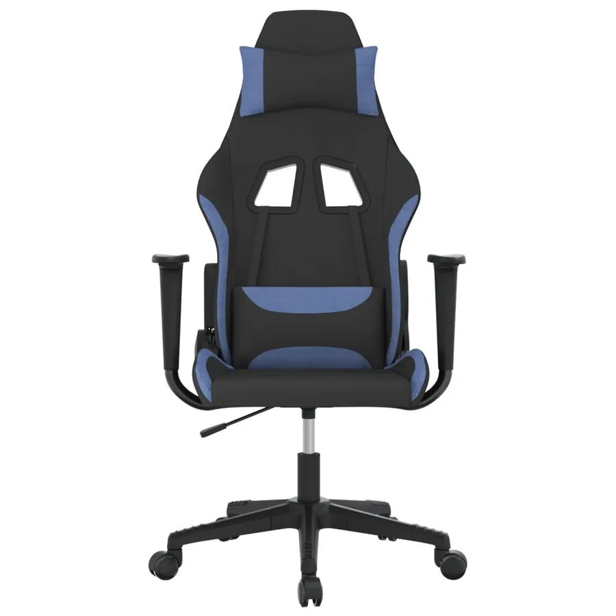 Chaise de jeu Noir et bleu Tissu - 3