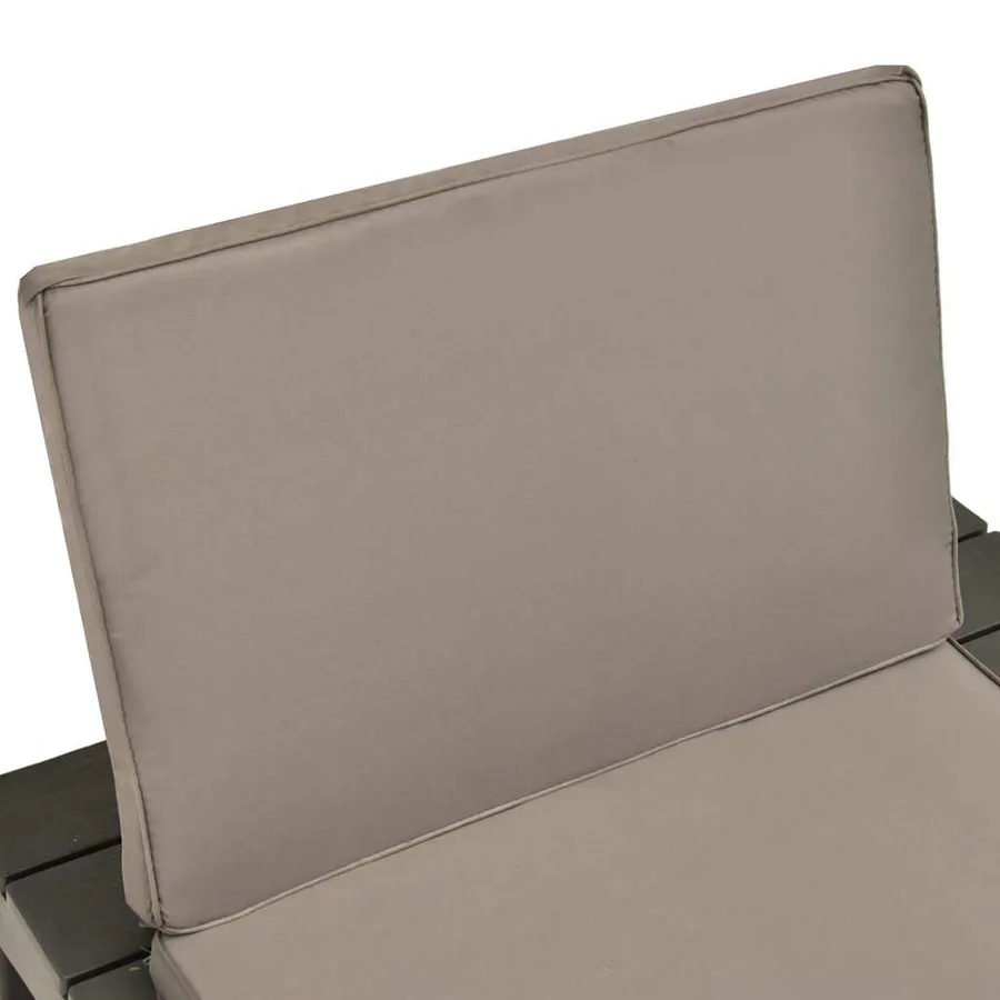 Chaises de salon de jardin et coussins 4pc Plastique Anthracite - 6