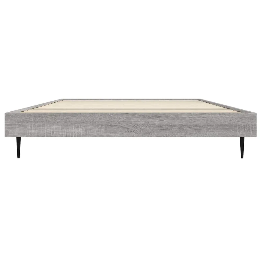 Cadre de lit sans matelas sonoma gris 90x200 cm - 6