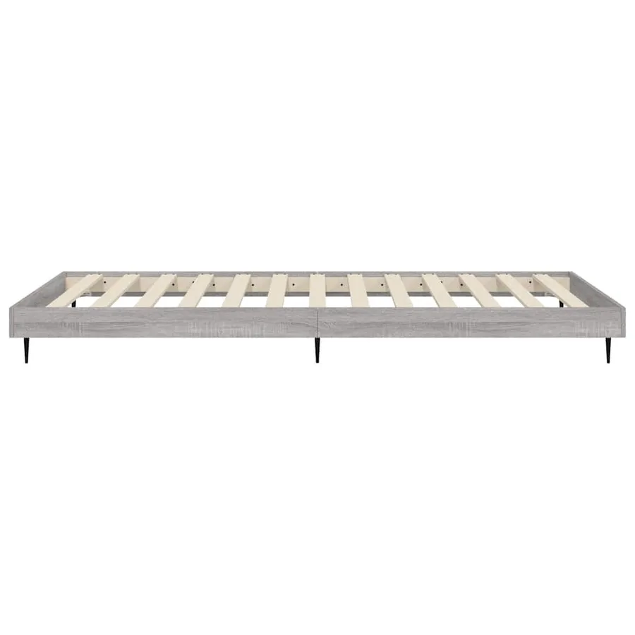 Cadre de lit sans matelas sonoma gris 90x200 cm - 7