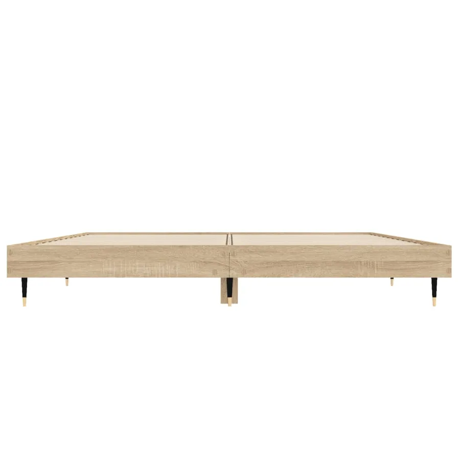 Cadre de lit sans matelas chêne sonoma 120x190 cm - 6