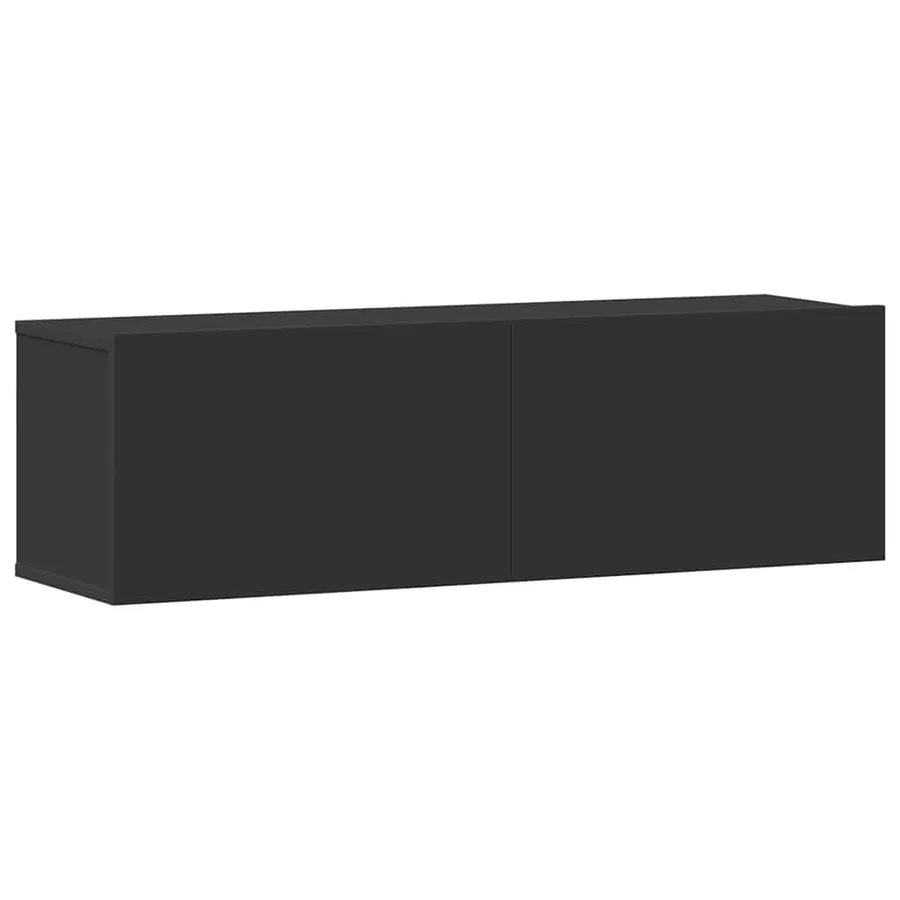 Ensemble de meubles TV 3 pcs Noir Bois d'ingénierie - 4