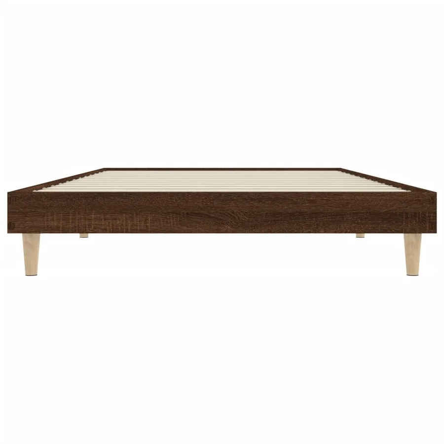 Cadre de lit sans matelas chêne marron 100x200 cm - 6